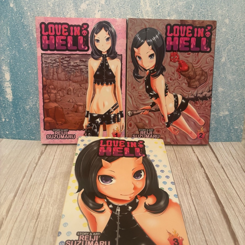 Love in Hell Manga Set Vol 1-3 Complete English Reiji Suzumaru Seven Seas OOP